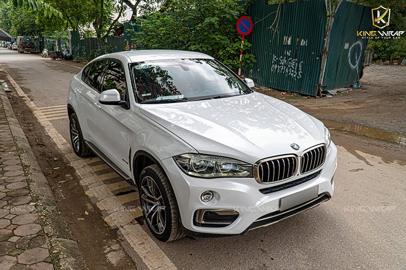Dán đổi màu trắng ngọc trai BMW X6