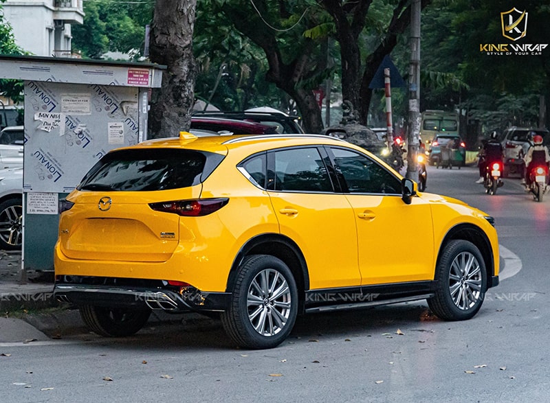 Dán decal xe ô tô Mazda CX5 màu vàng