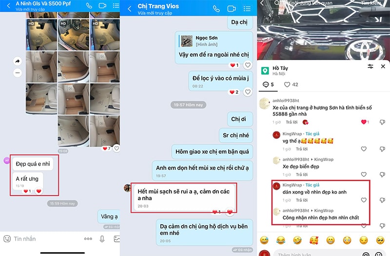 Phản hồi của khách hàng