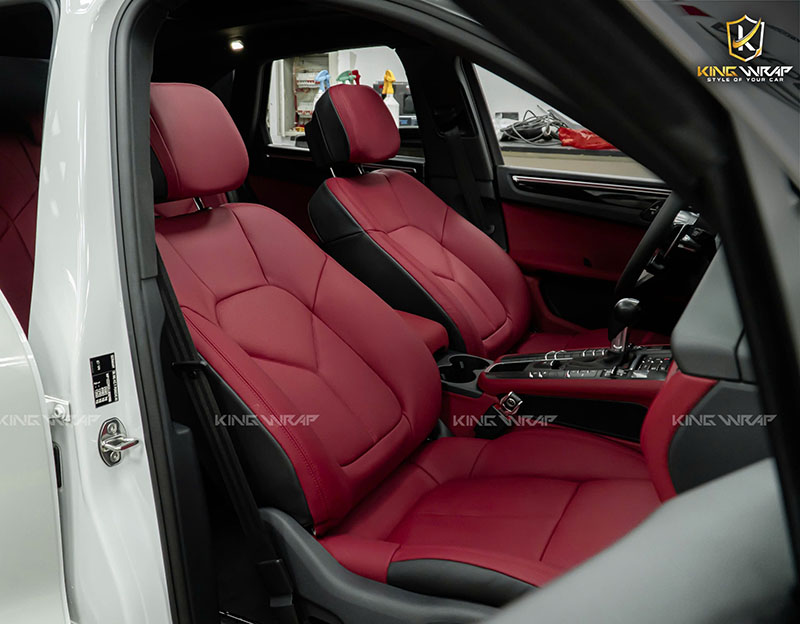 Đổi màu nội thất Porsche Macan S 2 bọc ghế da ô tô uy tín Hà Nội