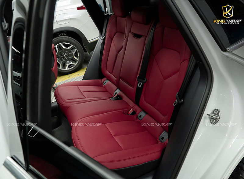 Đổi màu nội thất Porsche Macan S 3 bọc ghế da ô tô uy tín Hà Nội