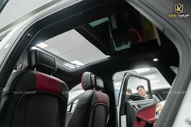 Đổi màu nội thất Porsche Macan S 4 bọc ghế da ô tô uy tín Hà Nội