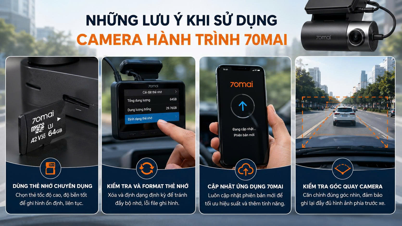 Camera hành trình 70mai có tốt không? Đánh giá chi tiết từ A-Z