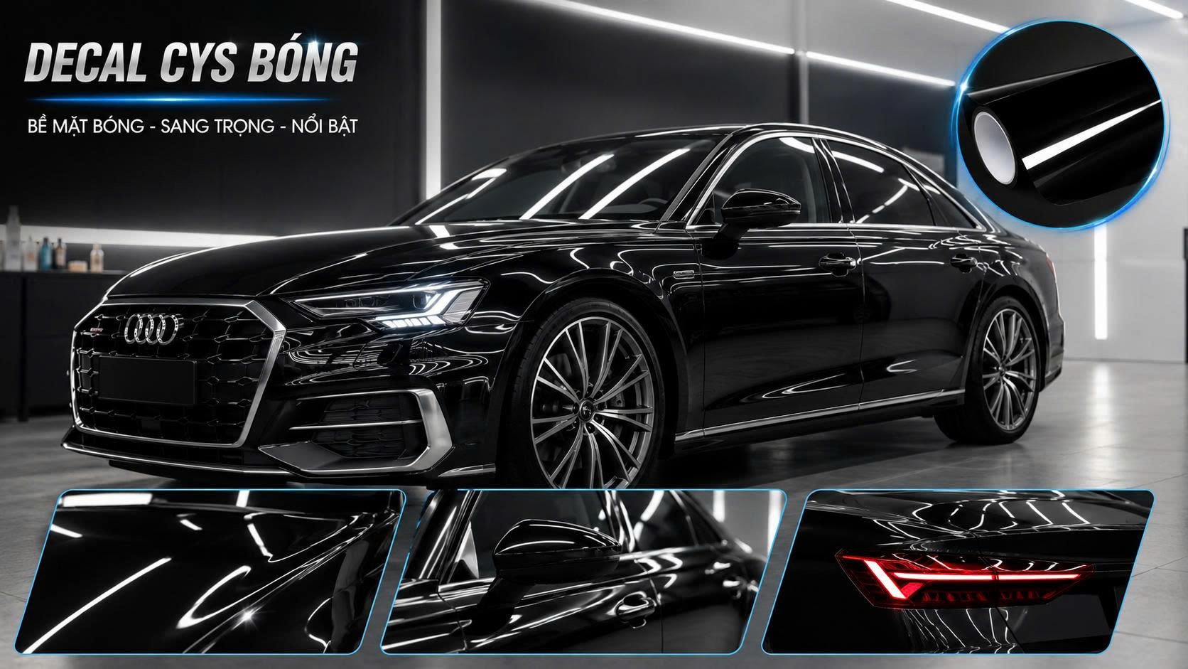 Decal ô tô CYS: Nên chọn loại bóng hay mờ? 2 Decal ô tô CYS: Nên chọn loại bóng hay mờ?