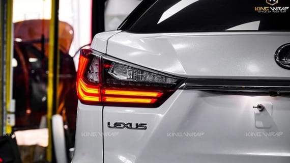 dán đổi màu trắng nhũ Lexus Rx350