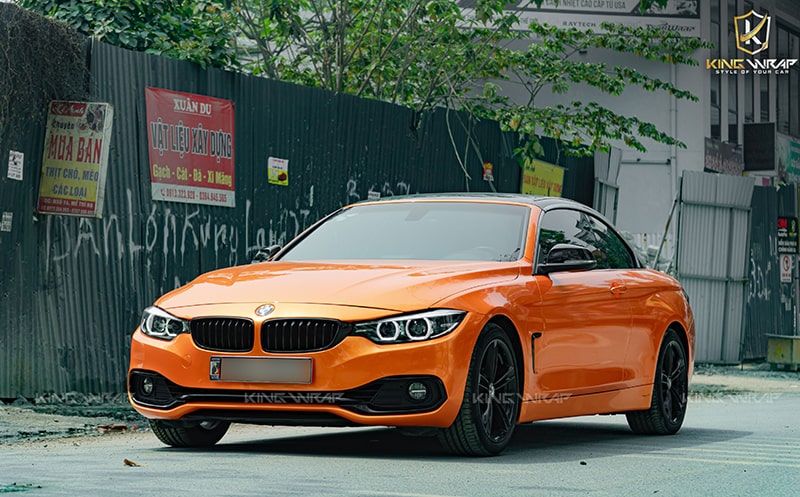 Dán decal đổi màu cam ô tô BMW