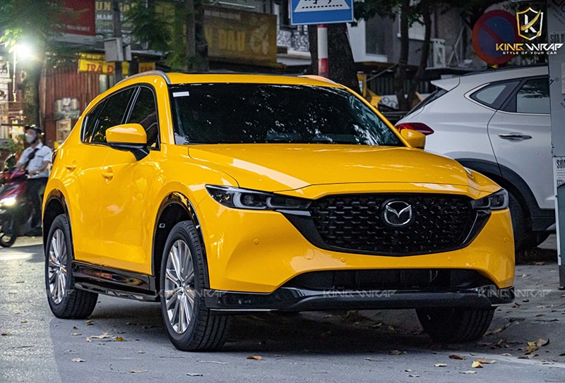 Dán đổi màu vàng Mazda Cx5
